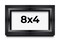 Panoramic Modern Shadow Box 1.5" Depth Black Frame - UV Acrylic, Backing, Hanging Hardware